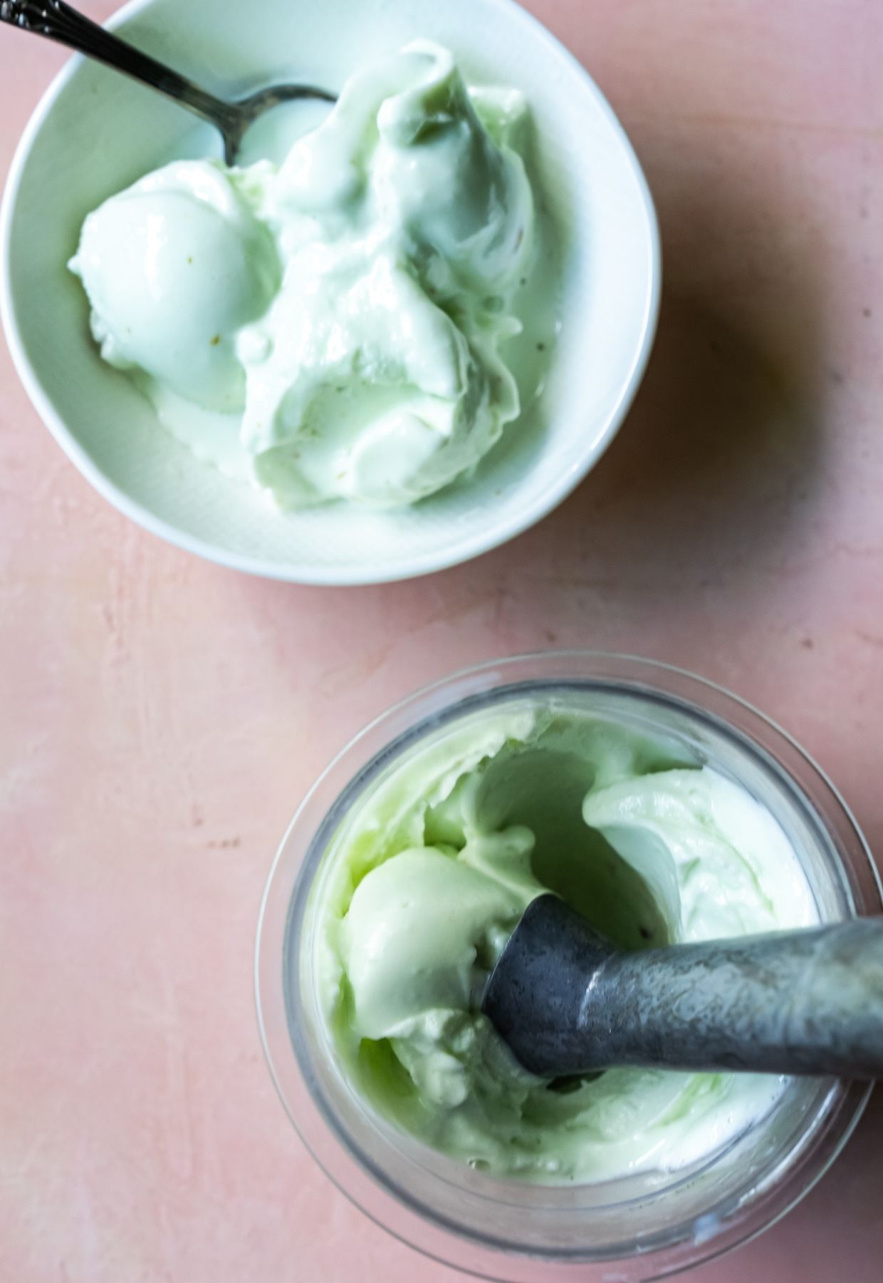 Pistachio Protein with ice cream scooper