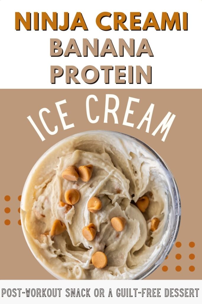 banana ice cream with protein powder.